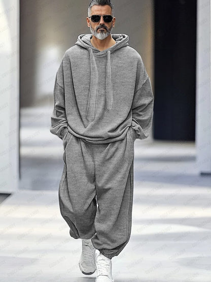 Ensemble de Pantalons à Capuche Ample et Élégant
