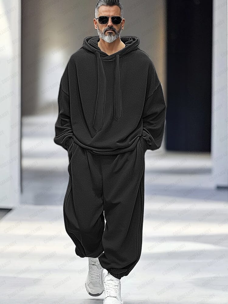 Ensemble de Pantalons à Capuche Ample et Élégant