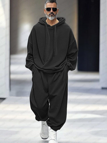 Ensemble de Pantalons à Capuche Ample et Élégant