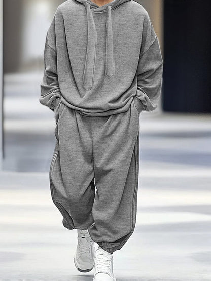 Ensemble de Pantalons à Capuche Ample et Élégant