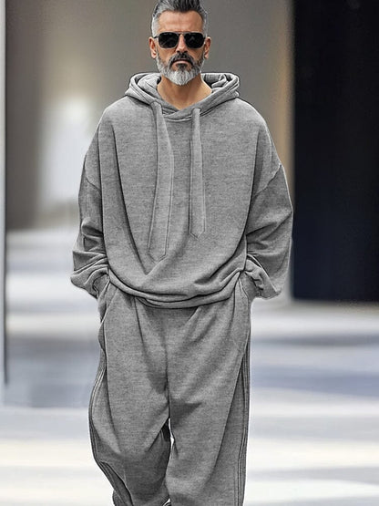 Ensemble de Pantalons à Capuche Ample et Élégant