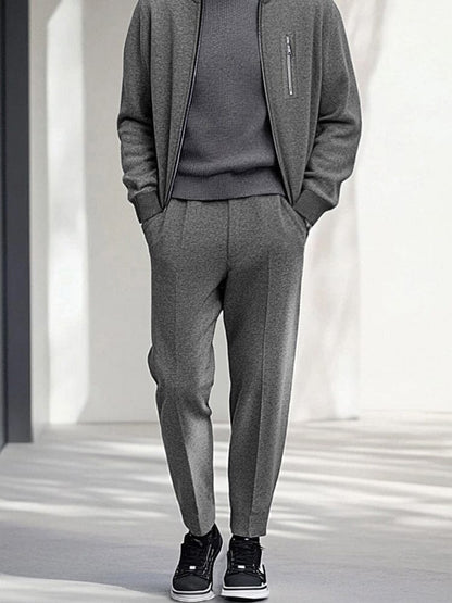 Ensemble de Veste Zippée Minimaliste