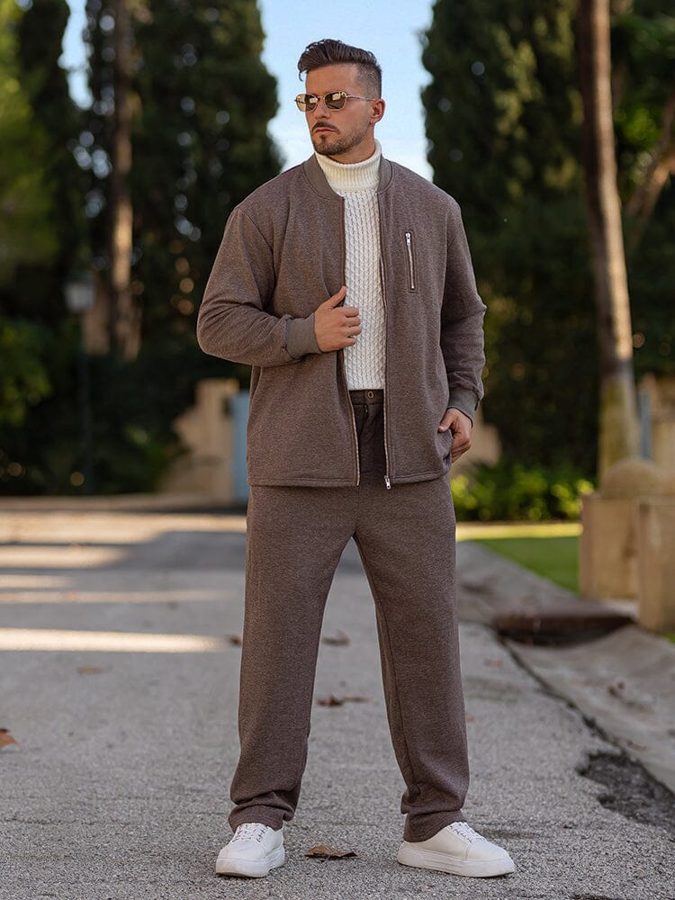 Ensemble de Veste Zippée Minimaliste