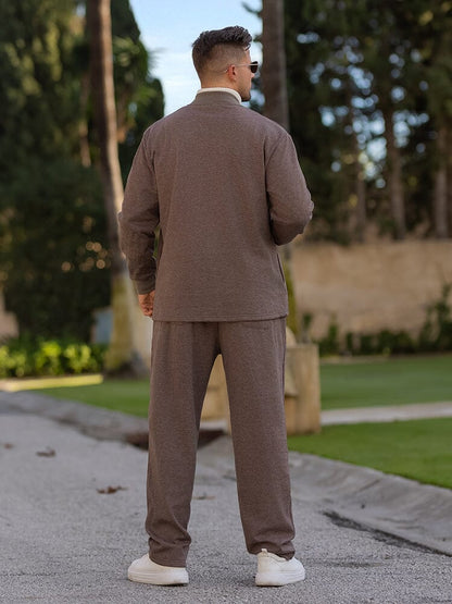 Ensemble de Veste Zippée Minimaliste