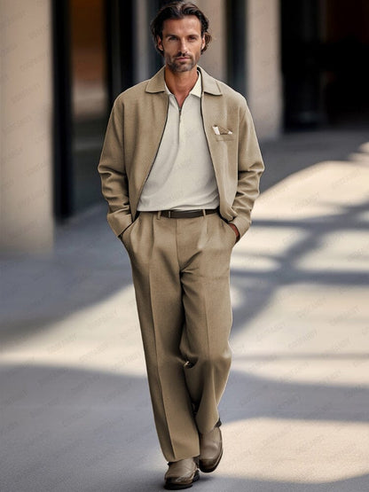 Ensemble de Veste et Pantalon Élégant de Luxe