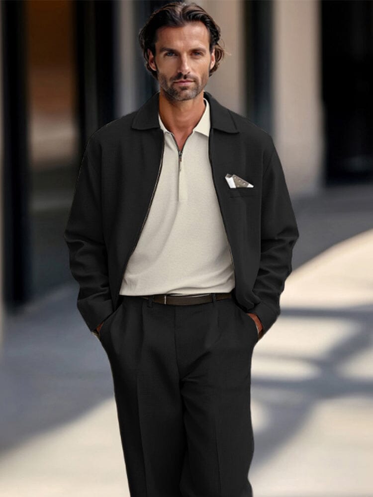 Ensemble de Veste et Pantalon Élégant de Luxe