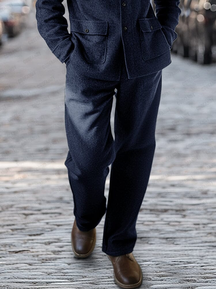 Ensemble de Veste et Pantalon avec Poches Utilitaires