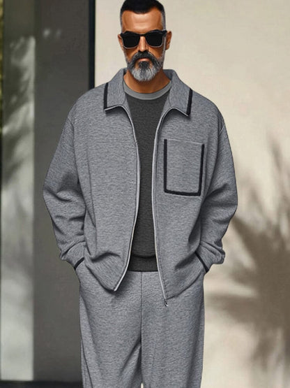 Ensemble Pantalon Veste Douce de Loisirs