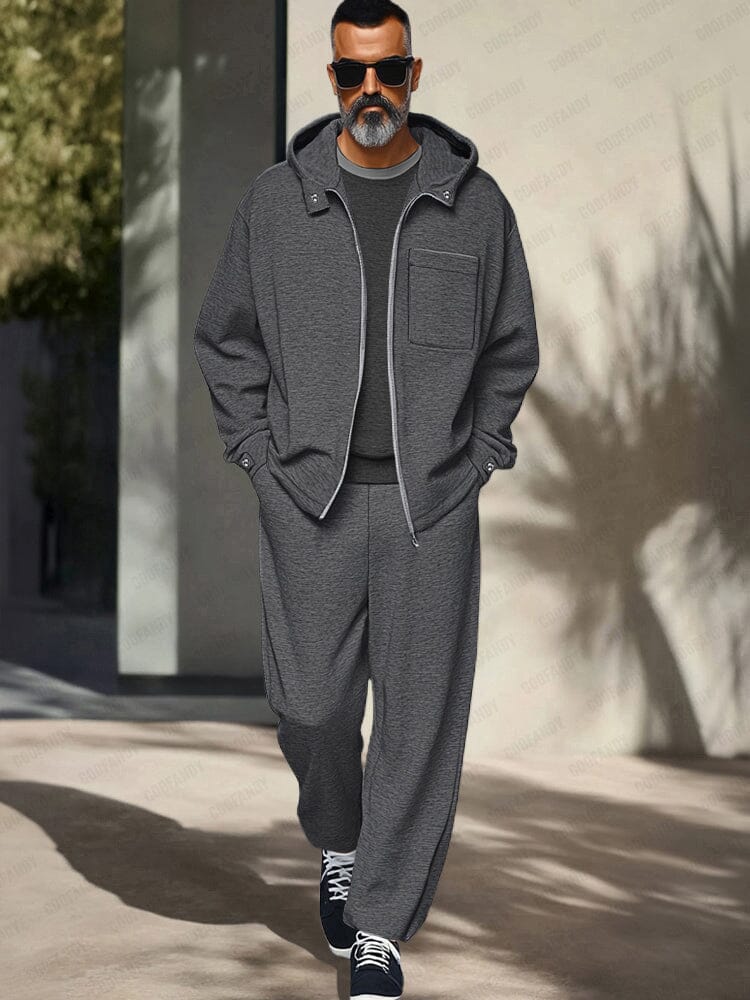 Ensemble de Veste à Capuche et Pantalon Athleisure