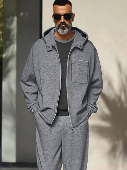 Ensemble de Veste à Capuche et Pantalon Athleisure