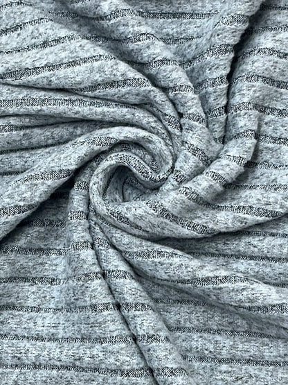 Ensemble de Sweat à Capuche Tricot Rayé de Loisir