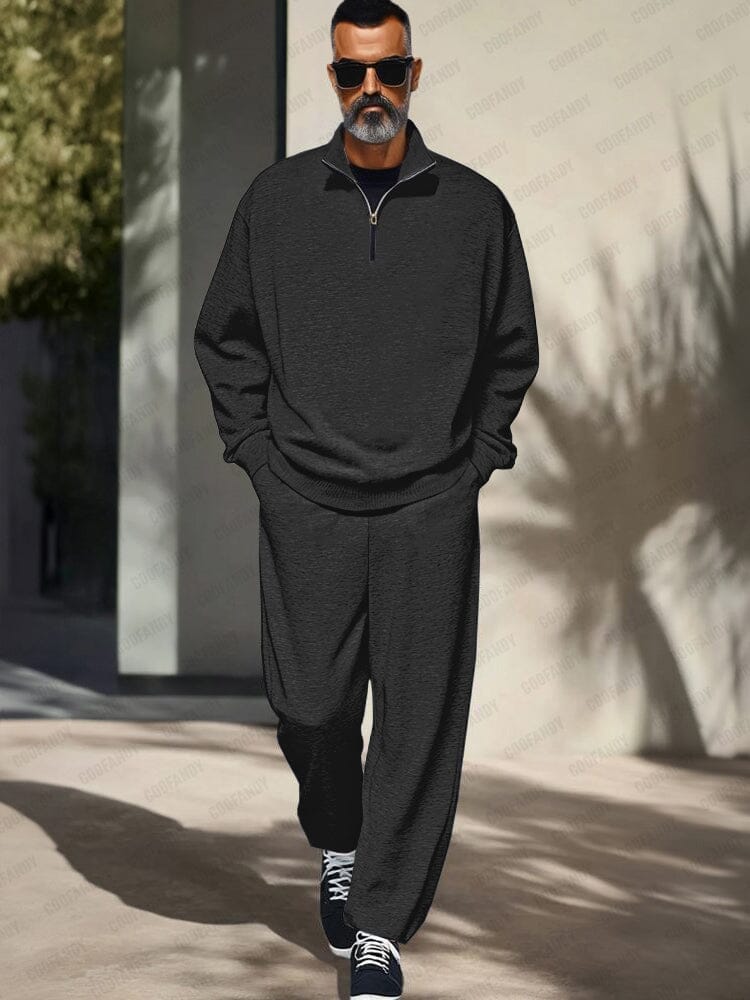 Ensemble 2 pièces col montant athleisure