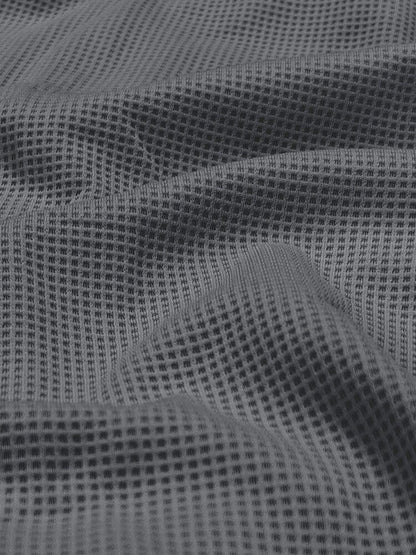 Ensemble Décontracté Urbain en Waffle 2 Pièces