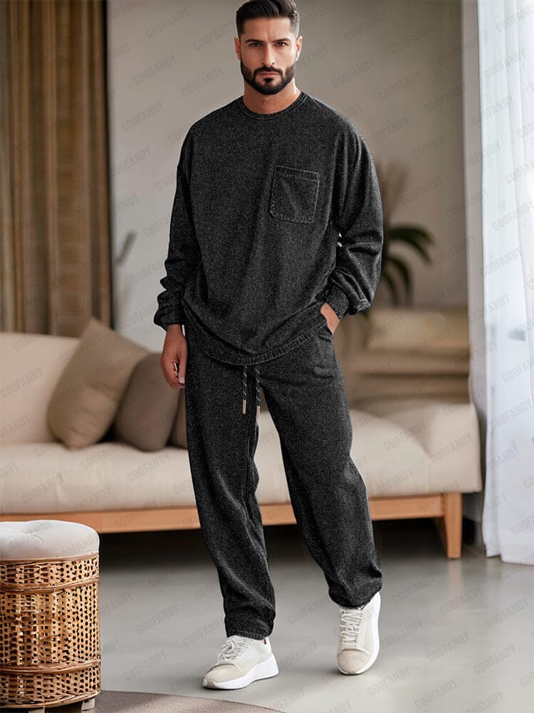 Ensemble 2 pièces en denim doux en coton