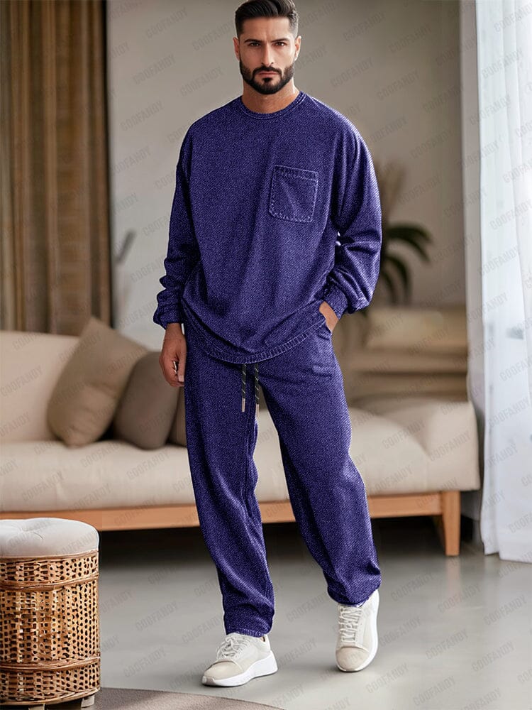 Ensemble 2 pièces en denim doux en coton