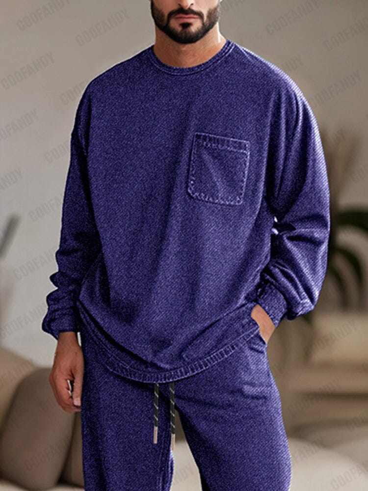 Ensemble 2 pièces en denim doux en coton