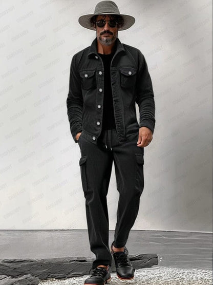 Ensemble Veste et Pantalon en Velours Côtelé