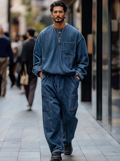 Ensemble Cargo 2 Pièces Inspiré Vintage