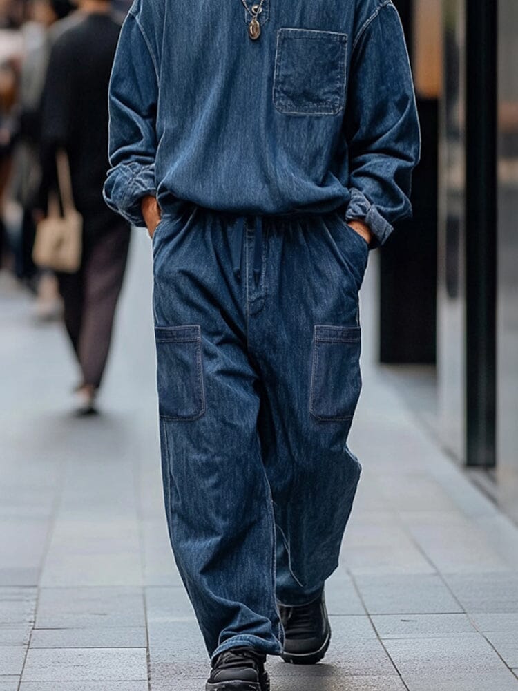 Ensemble Cargo 2 Pièces Inspiré Vintage