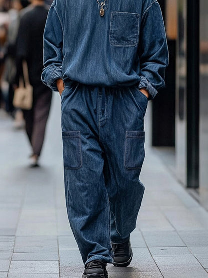 Ensemble Cargo 2 Pièces Inspiré Vintage