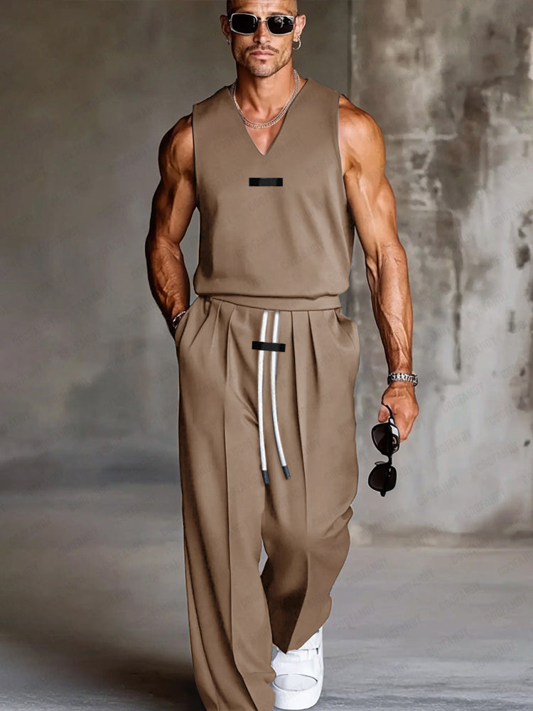 Ensemble de débardeur et pantalon confort quotidien