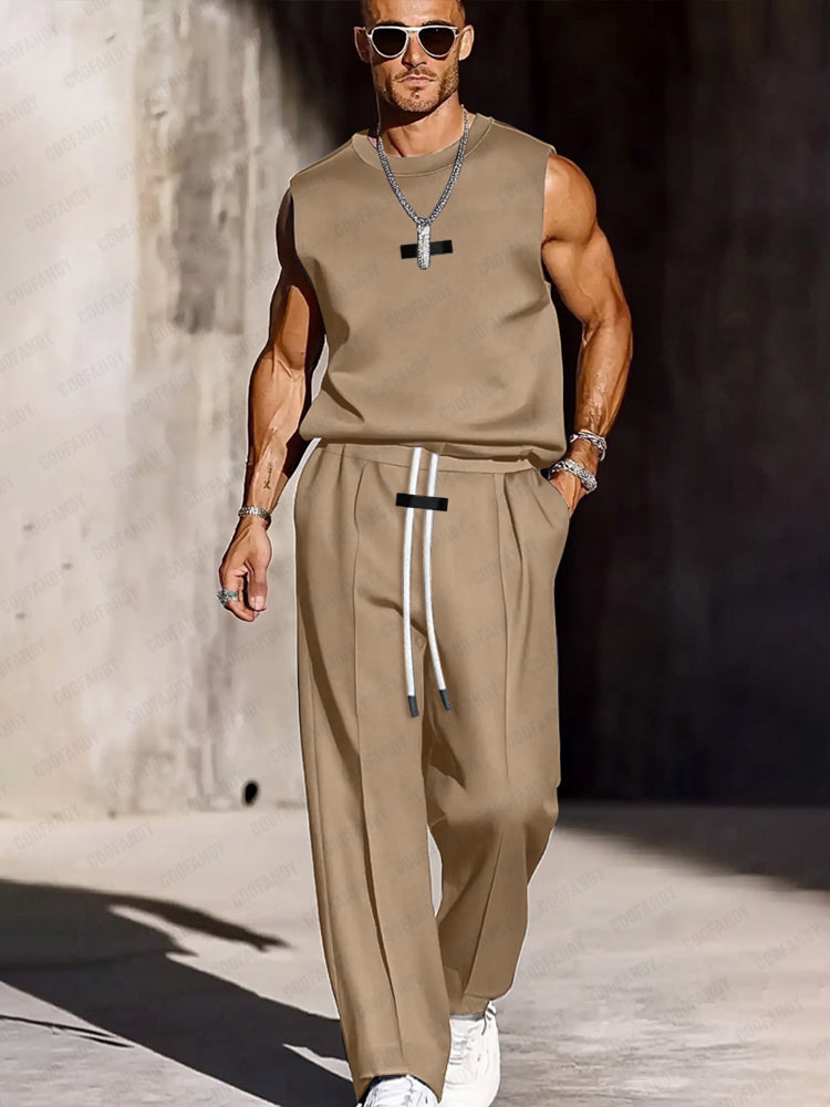 Ensemble de débardeur et pantalon de loisirs modernes