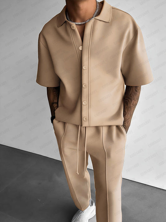 Ensemble Chemise Pantalon Élégant et Polyvalent