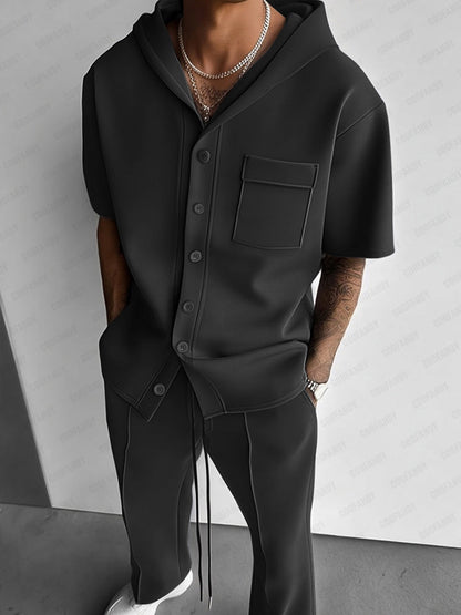 Ensemble de Chemise à Capuche Style Urbain