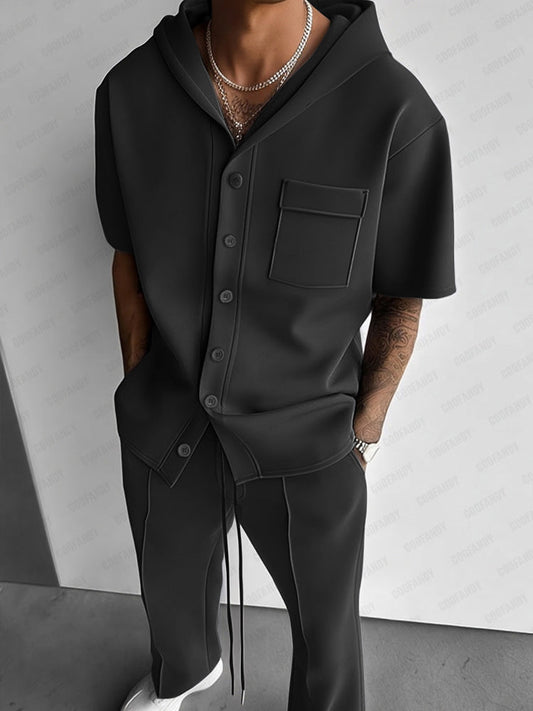 Ensemble de Chemise à Capuche Style Urbain
