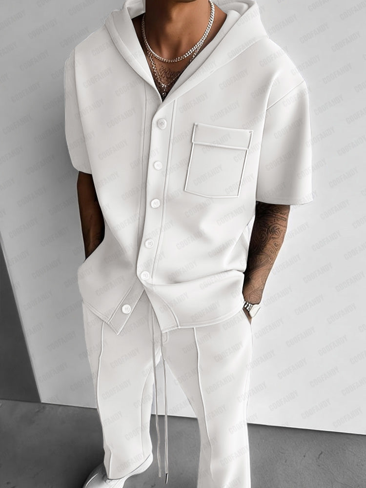 Ensemble de Chemise à Capuche Style Urbain