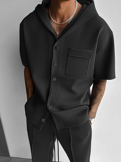 Ensemble de Chemise à Capuche Style Urbain