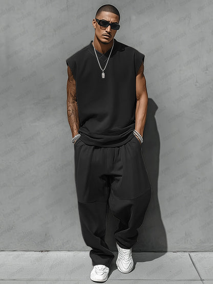 Ensemble débardeur style décontracté et pantalon ballon