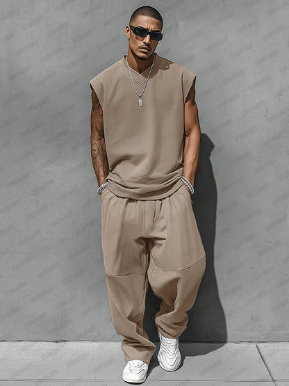 Ensemble débardeur style décontracté et pantalons ballon