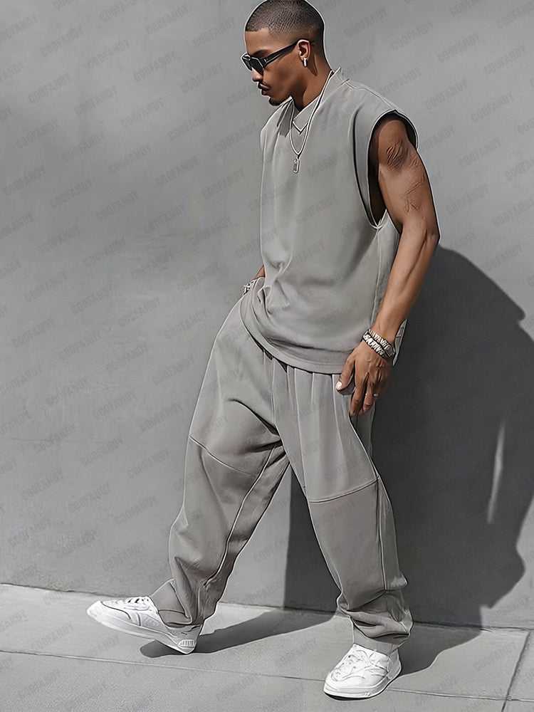 Ensemble débardeur style décontracté et pantalon ballon
