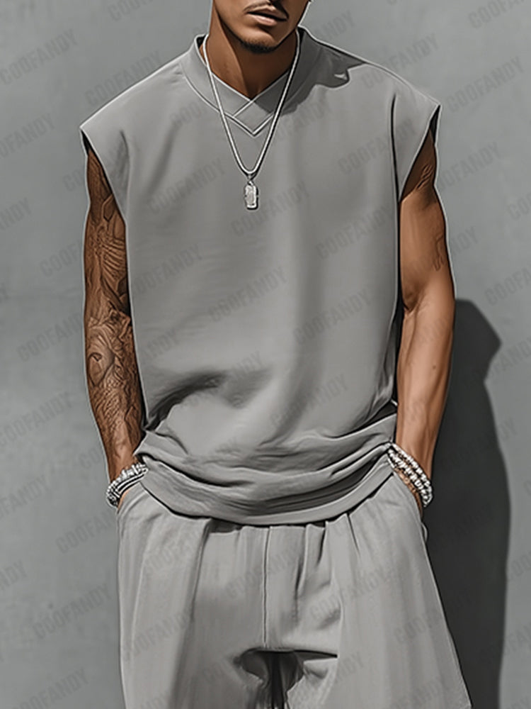 Ensemble débardeur style décontracté et pantalon ballon