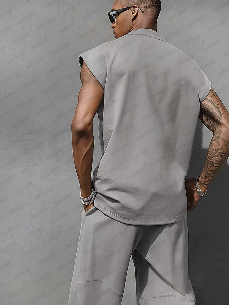 Ensemble débardeur style décontracté et pantalon ballon