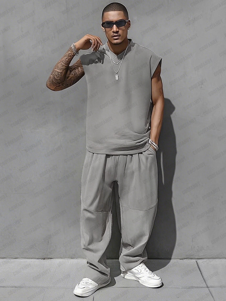 Ensemble débardeur style décontracté et pantalon ballon