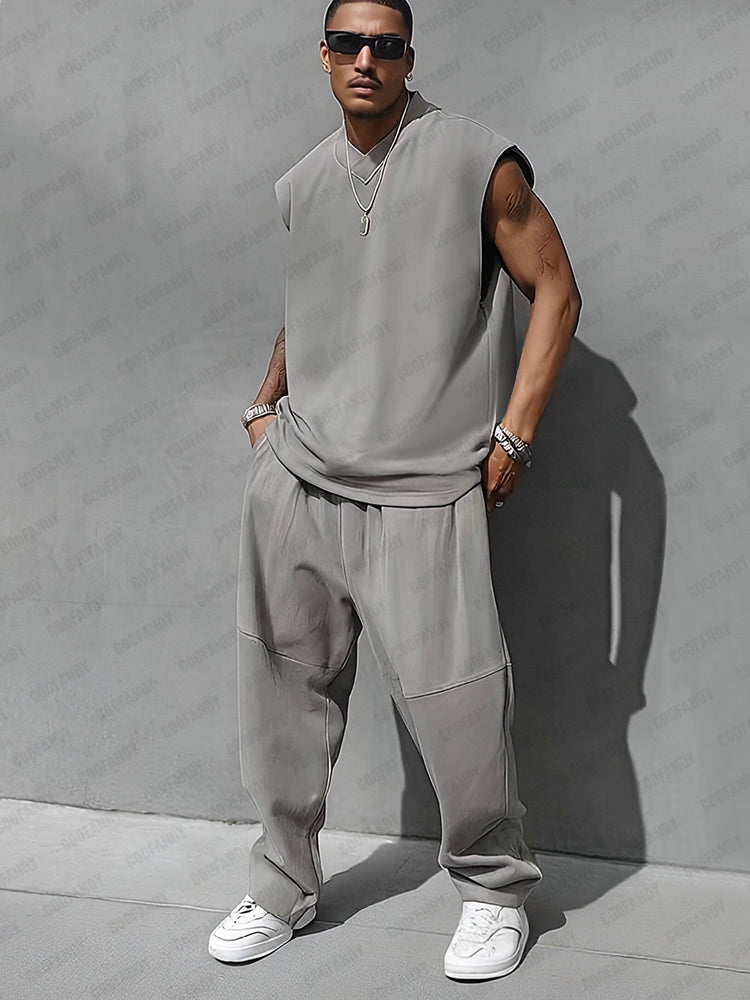 Ensemble débardeur style décontracté et pantalon ballon