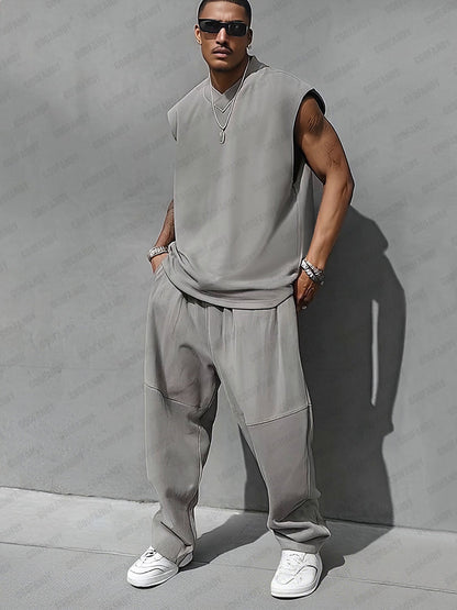 Ensemble débardeur style décontracté et pantalon ballon
