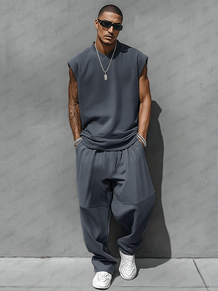 Ensemble débardeur style décontracté et pantalon ballon