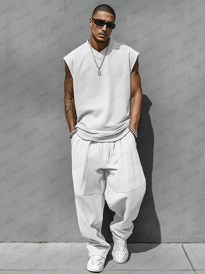 Ensemble débardeur style décontracté et pantalon ballon