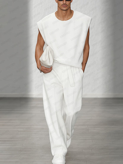 Ensemble de débardeur avec épaulettes décontracté urbain