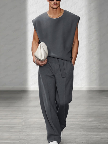 Ensemble de débardeur avec épaulettes décontracté urbain