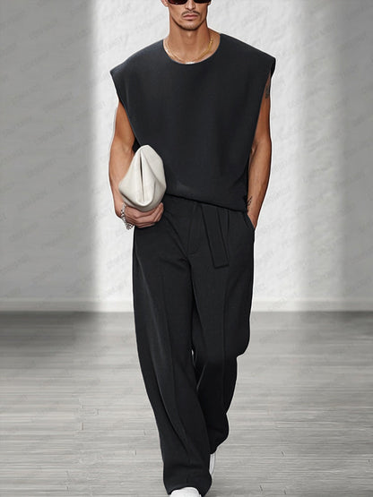 Ensemble de débardeur avec épaulettes décontracté urbain