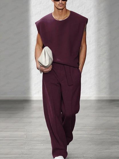 Ensemble de débardeur avec épaulettes décontracté urbain