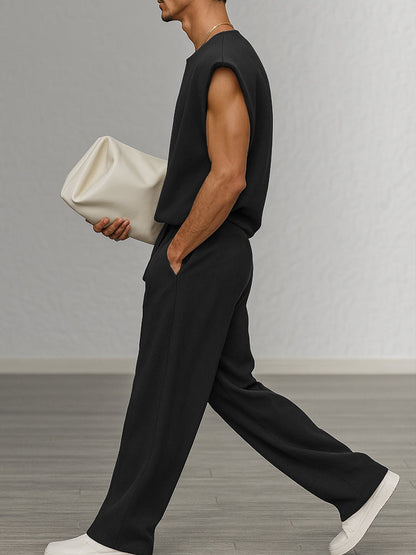 Ensemble de débardeur avec épaulettes décontracté urbain