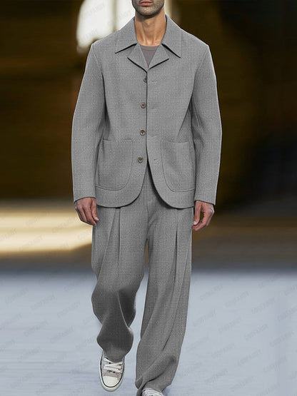 Ensemble de Costume Mince Smart Casual Moderne