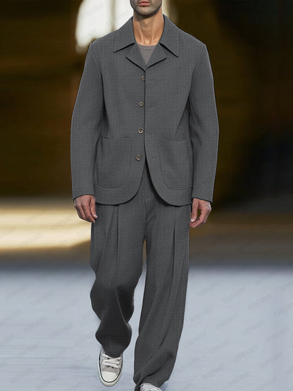 Ensemble de Costume Mince Smart Casual Moderne