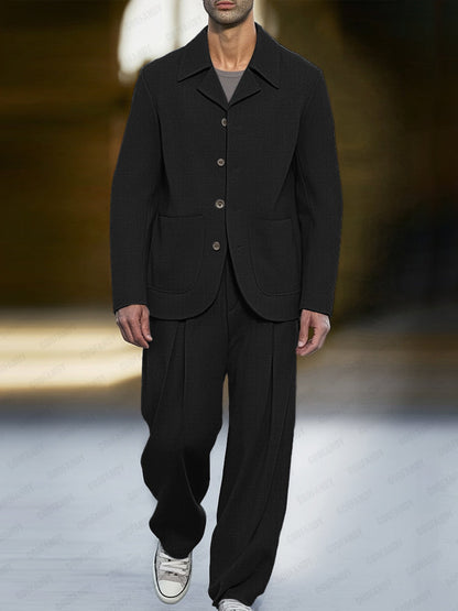 Ensemble de Costume Mince Smart Casual Moderne