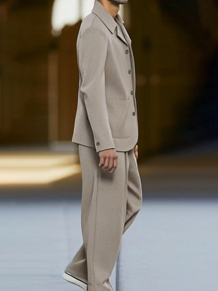 Ensemble de Costume Mince Smart Casual Moderne